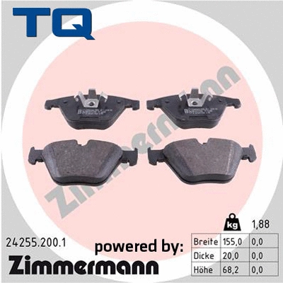 Brake Pad Set, disc brake (TQ-BP0726)