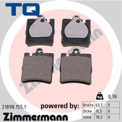 Brake Pad Set, disc brake (TQ-BP0291)
