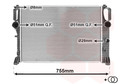 Radiator, engine cooling (TQ-30002449)