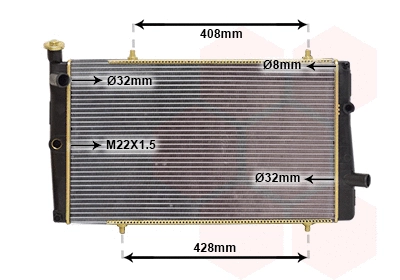 Radiator, engine cooling (TQ-40002079)