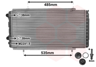 Radiator, engine cooling (TQ-40002150)