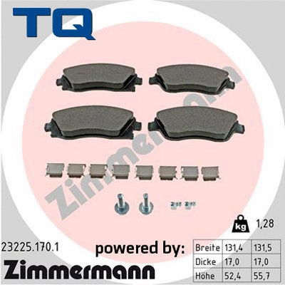 Brake Pad Set, disc brake (TQ-BP0049)