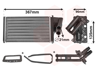 Heat Exchanger, interior heating (TQ-43006203)