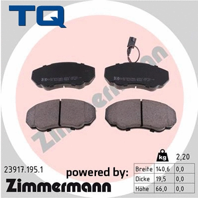Brake Pad Set, disc brake (TQ-BP0076)