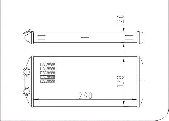 Heat Exchanger, interior heating (TQ-YMLBH154)