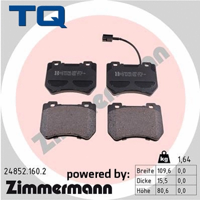 Brake Pad Set, disc brake (TQ-BP0890)