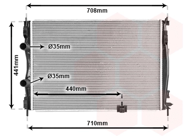 Radiator, engine cooling (TQ-13002288)