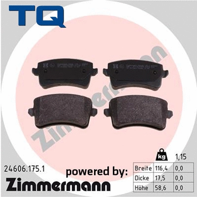 Brake Pad Set, disc brake (TQ-BP0842)
