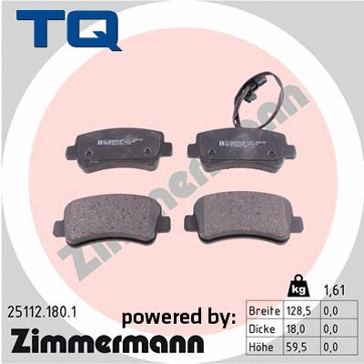 Brake Pad Set, disc brake (TQ-BP0927)
