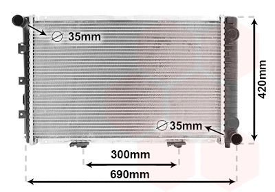 Radiator, engine cooling (TQ-30002211)