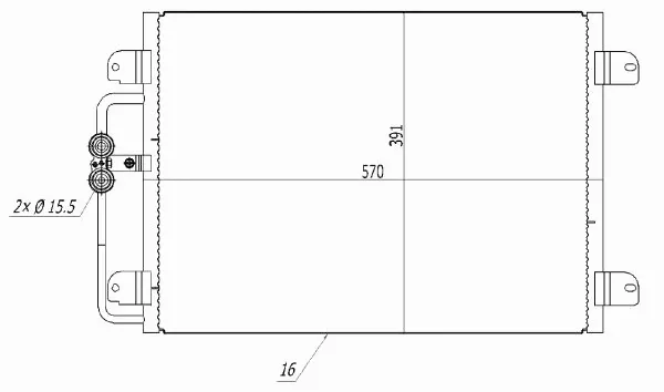 Condenser, air conditioning (TQ-HL-350)