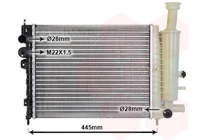 Radiator, engine cooling (TQ-09002040)