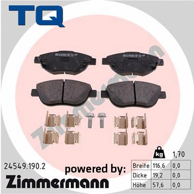 Brake Pad Set, disc brake (TQ-BP0821)