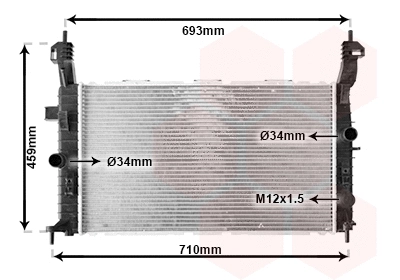 Radiator, engine cooling (TQ-37002431)