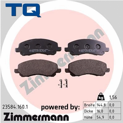 Brake Pad Set, disc brake (TQ-BP0518)