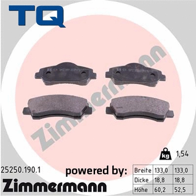 Brake Pad Set, disc brake (TQ-BP0959)