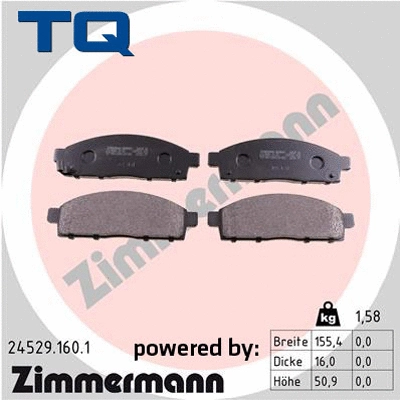 Brake Pad Set, disc brake (TQ-BP0813)