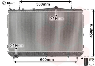 Radiator, engine cooling (TQ-81002073)