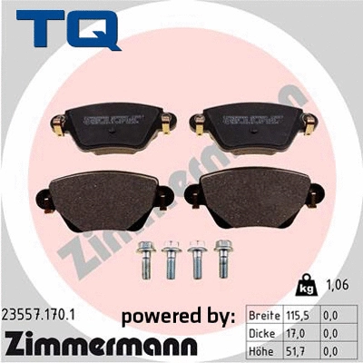 Brake Pad Set, disc brake (TQ-BP0507)