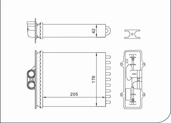 Heat Exchanger, interior heating (TQ-YMLH211)