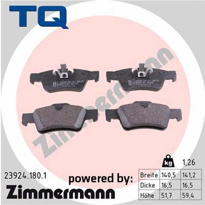 Brake Pad Set, disc brake (TQ-BP0623)
