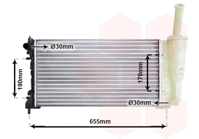 Radiator, engine cooling (TQ-17002297)