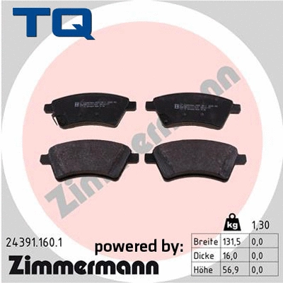 Brake Pad Set, disc brake (TQ-BP0769)