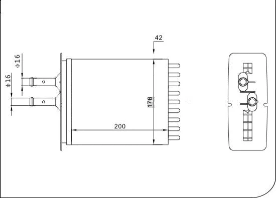 Heat Exchanger, interior heating (TQ-YMLH156)