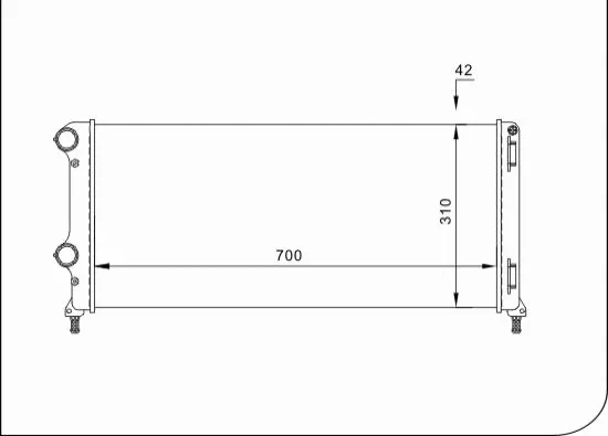 Radiator, engine cooling (TQ-YMLR205)