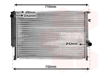 Radiator, engine cooling (TQ-06002095)