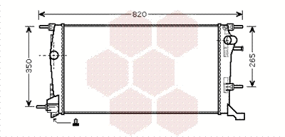 Radiator, engine cooling (TQ-43002445)