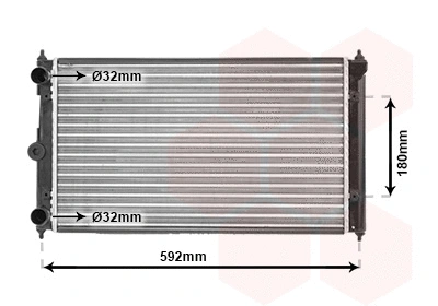 Radiator, engine cooling (TQ-58002095)