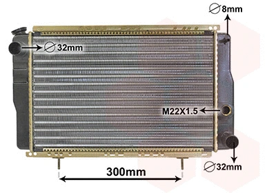 Radiator, engine cooling (TQ-43002001)