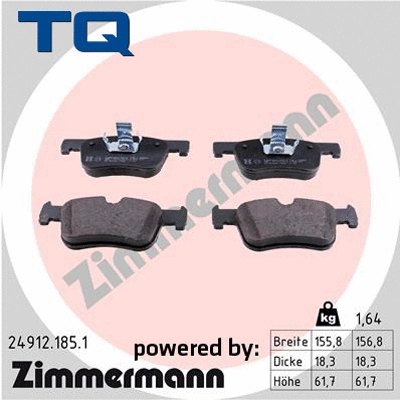 Brake Pad Set, disc brake (TQ-BP0899)