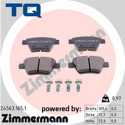 Brake Pad Set, disc brake (TQ-BP0090)