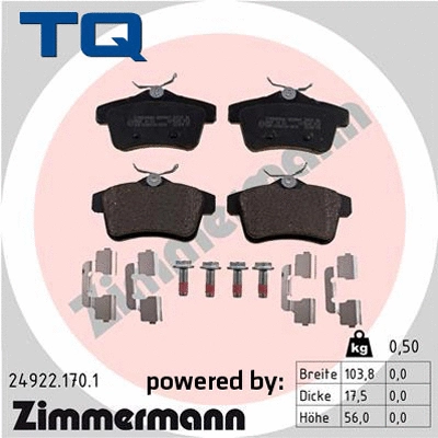 Brake Pad Set, disc brake (TQ-BP0901)