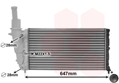 Radiator, engine cooling (TQ-17002140)