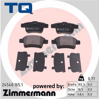 Brake Pad Set, disc brake (TQ-BP0817)