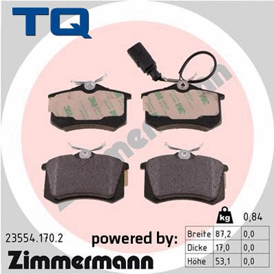 Brake Pad Set, disc brake (TQ-BP0504)