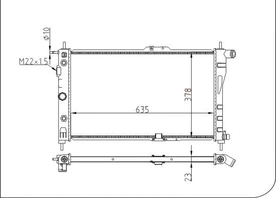 Radiator, engine cooling (TQ-YMLR096)
