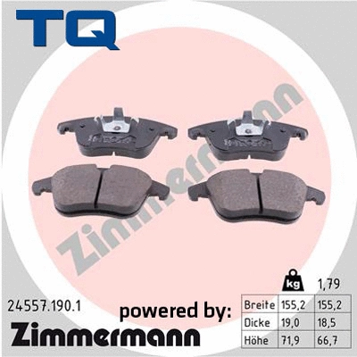 Brake Pad Set, disc brake (TQ-BP0826)