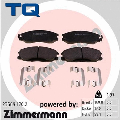 Brake Pad Set, disc brake (TQ-BP0510)