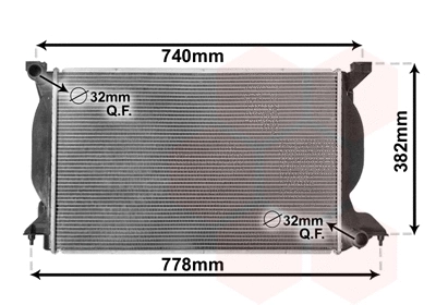 Radiator, engine cooling (TQ-03002206)