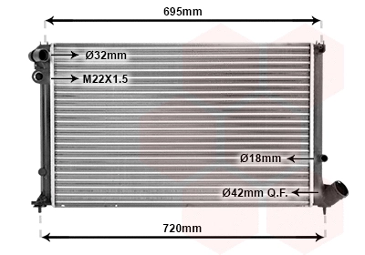 Radiator, engine cooling (TQ-40002181)