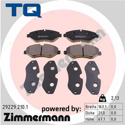 Brake Pad Set, disc brake (TQ-BP1053)