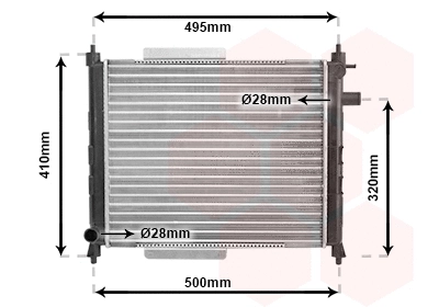 Radiator, engine cooling (TQ-02002110)