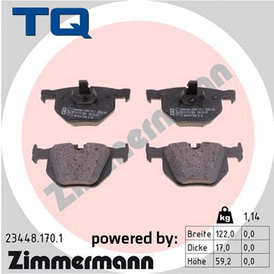 Brake Pad Set, disc brake (TQ-BP0472)