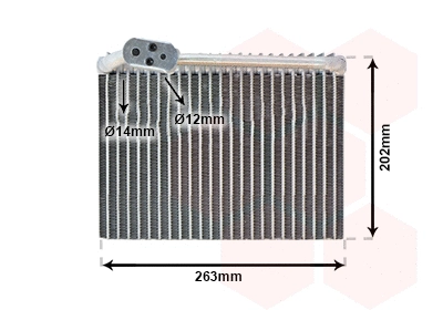 Evaporator, air conditioning (TQ-4000V062)