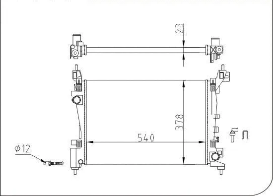 Radiator, engine cooling (TQ-YMLR396)