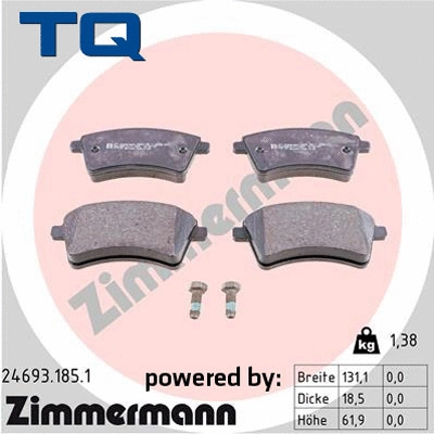 Brake Pad Set, disc brake (TQ-BP0863)